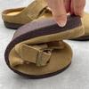 Baotou Round-toe Flat-soled Soft Leather Half-trousers Women's Shoes
