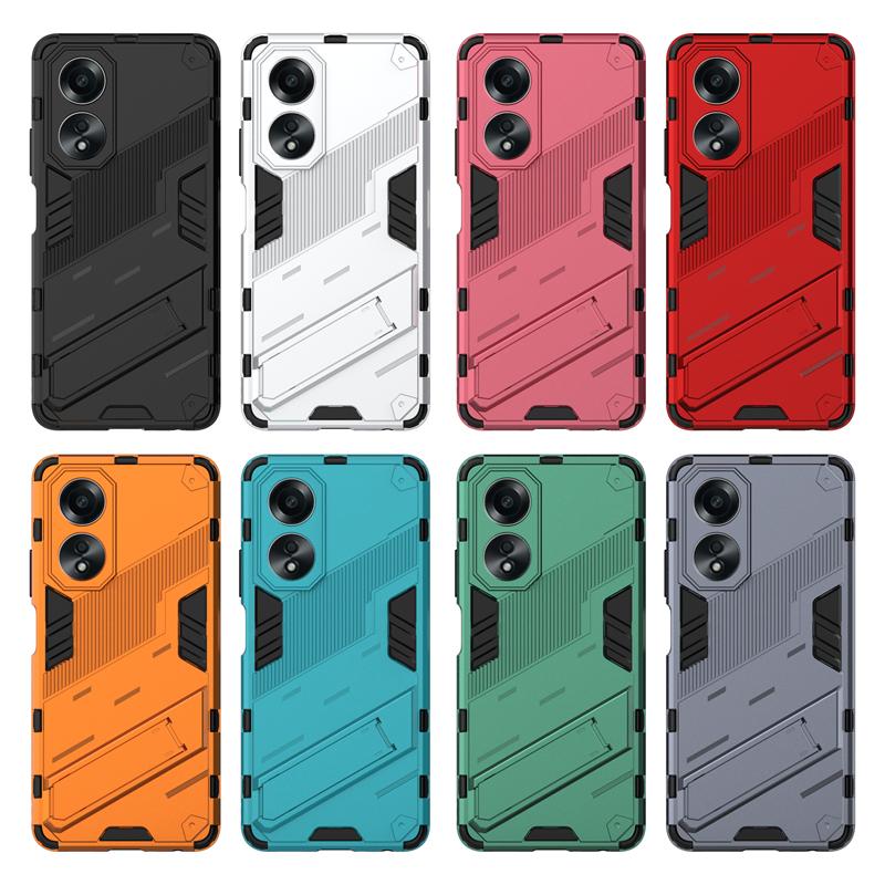 For OPPO A58 4G Case Cover OPPO A58 4G Capas New Shockproof Back Bumper Armor Kickstand Back Holder Cover For OPPO A58 4G Fundas
