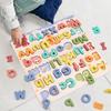 Wooden Cartoon Word Spelling Letter Practice Board Training Learning Early Educational Montessori Toys For Children Kids