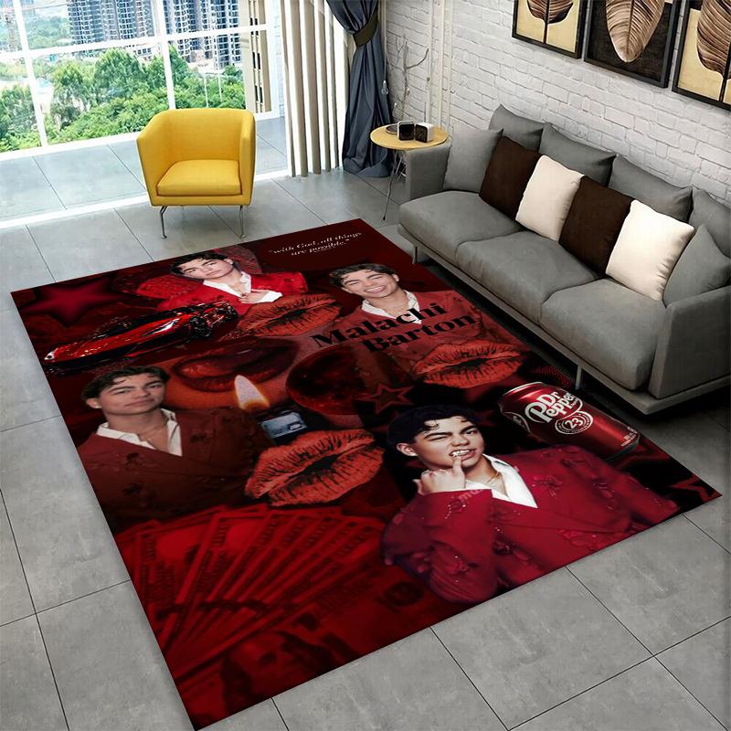 Fashion Malachi Barton Star Non-Slip Area Rug for Living Room,Bedroom,Playroom,Soft Carpet Floor Mat Home Decor Rug Kids Room