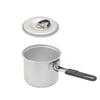 Small Aluminum Folding Anodized Milk Pot Outdoor Mountain Camping Portable Barbecue Boiling Water Brewing Tea Coffee Cookware