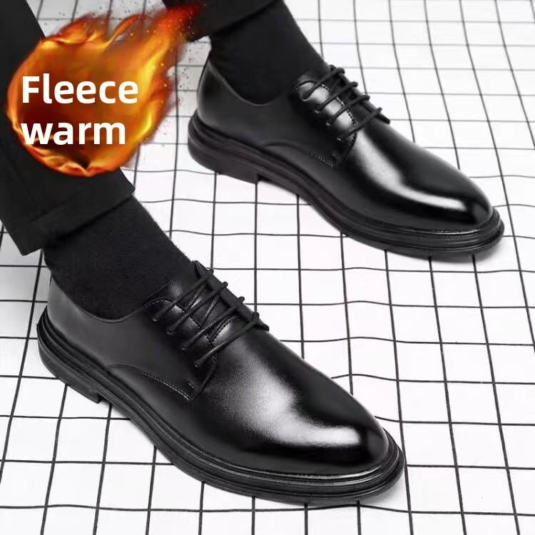 Business Dress Shoes for Men Genuine Leather Soft Sole Elevator Oxford Wedding Shoes