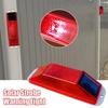 2pcs Rechargeable Warning LED Lamp Solar Powered Construction Obstacle Light  Auto Accessories