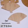 Bamboo Bookmark Set: Enamel Base, DIY Handmade Wish Cards & Creative Origami Carving Fan