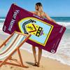 Name Custom Burnley FC Print Beach Towel, Large Soft Quick Dry Towel for Beach Camping Swimming