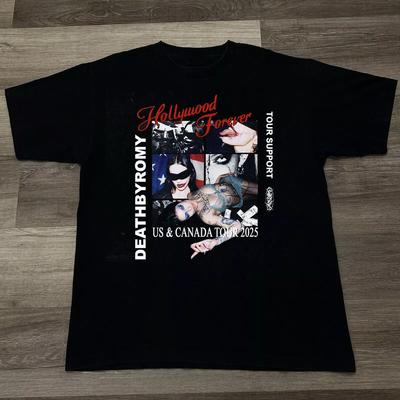 DEATHBYROMY HOLLYWOOD FOREVER TOUR 2025 T Shirt Full Size S-5XL Unisex T-Shirt