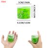 70ml Kristallklarer Schleim mit Wassermelone Pfirsich Avocado Ananas Anhängern - Nicht klebrige weiche Gelee-Knete für Party Weihnachtsgeschenk
