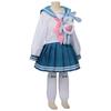 Costume Cosplay Coniglietto Marinaio JK Carino, Uniforme Blu Bianca con Pupazzo Coniglietto Peluche per Festa di Halloween & Cosplay Anime