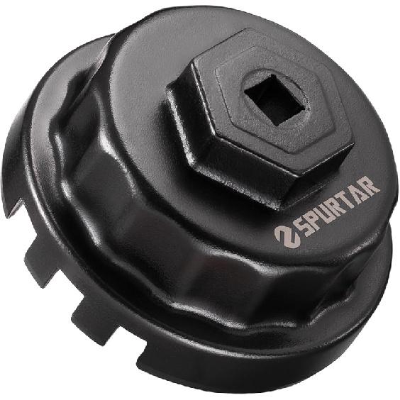 Spurtar Oil Filter Wrench For Toyota Cap Style Oil Filter Removal Tool 64Mm For Lexus, Camry, 4 Runner, RAV4, Tundra, Tacoma, Highlander, Sienna,