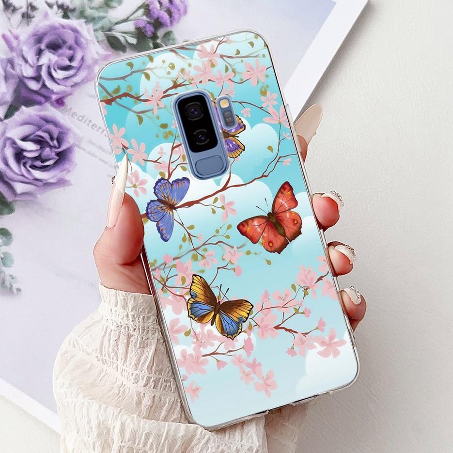 For Samsung Galaxy S9 Case SM-G960F Cute Cat Painted Cover Soft Slim Phone Case For Samsung S9 Plus S 9 Galaxy S9+ SM-G965F Bags