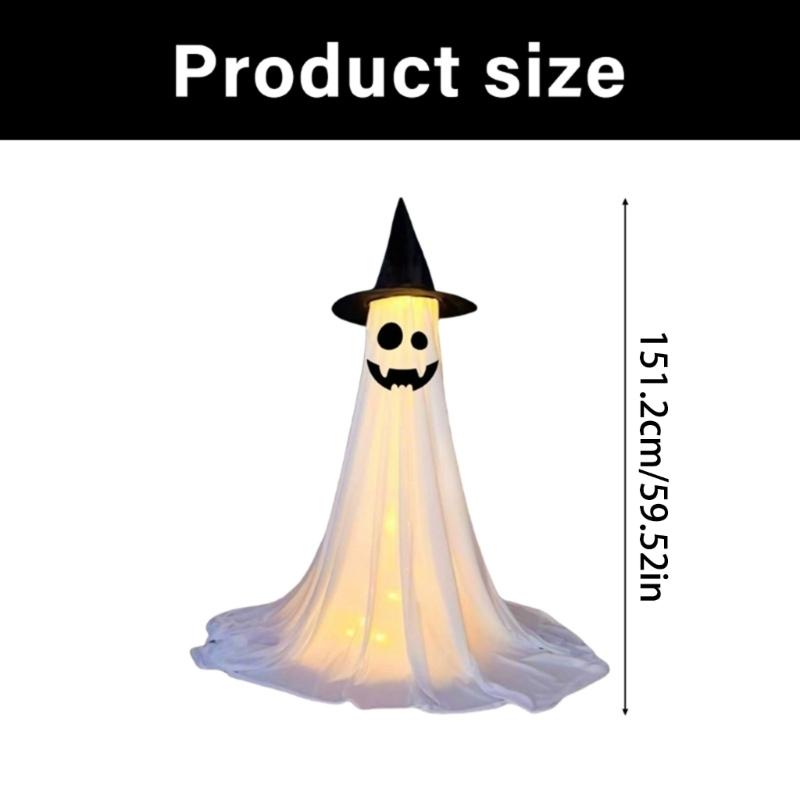 Halloween Decoration 120cm High Large Fabric Ghostly Figure Ornament For Porch And Garden Halloween Party Centerpieces