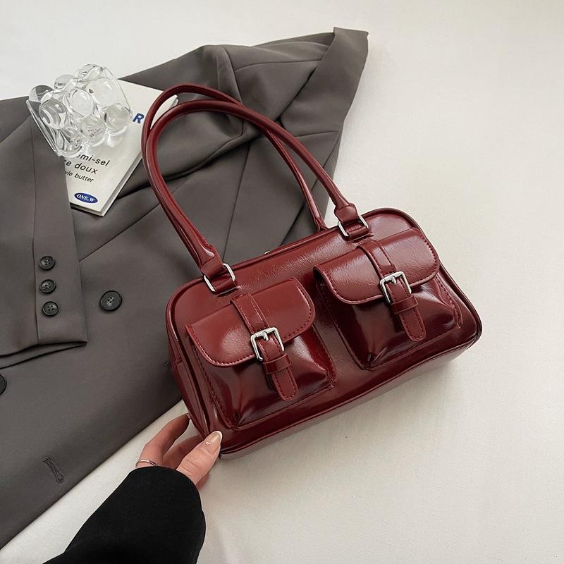 Premium Sense Women's Bag Large Capacity 2025 New Autumn and Winter Niche Design Single Shoulder Underarm Bag Commuter Pillow Bag