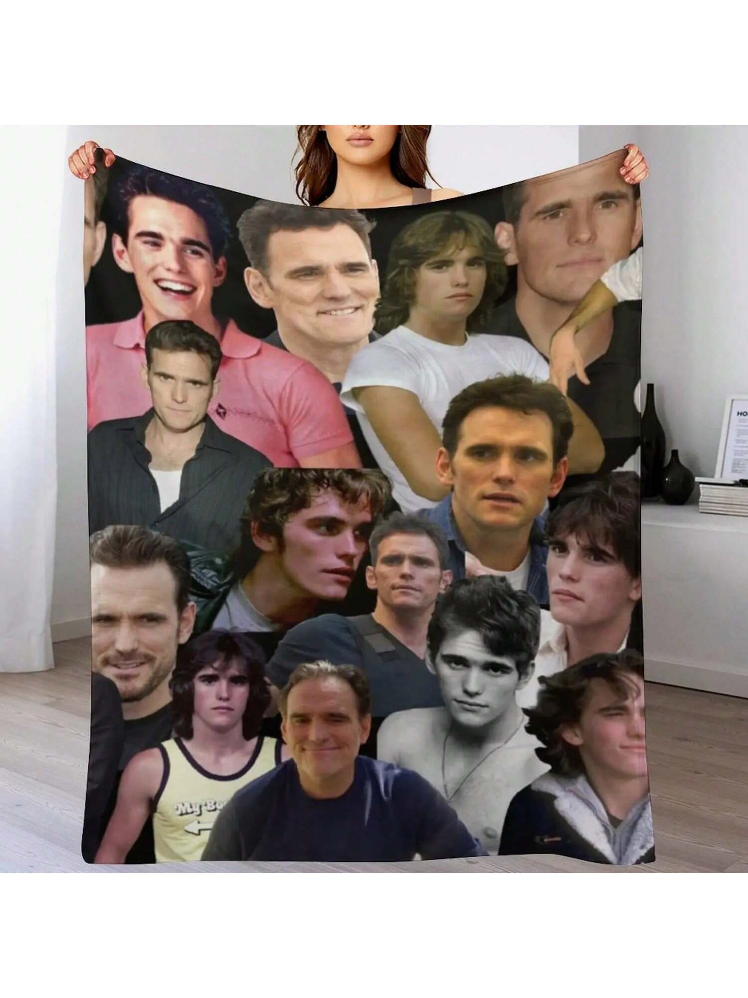Matt Dillon Collage Throw Blanket Sofa Summer Beddings Sofas Thermal Blankets 75X95CM