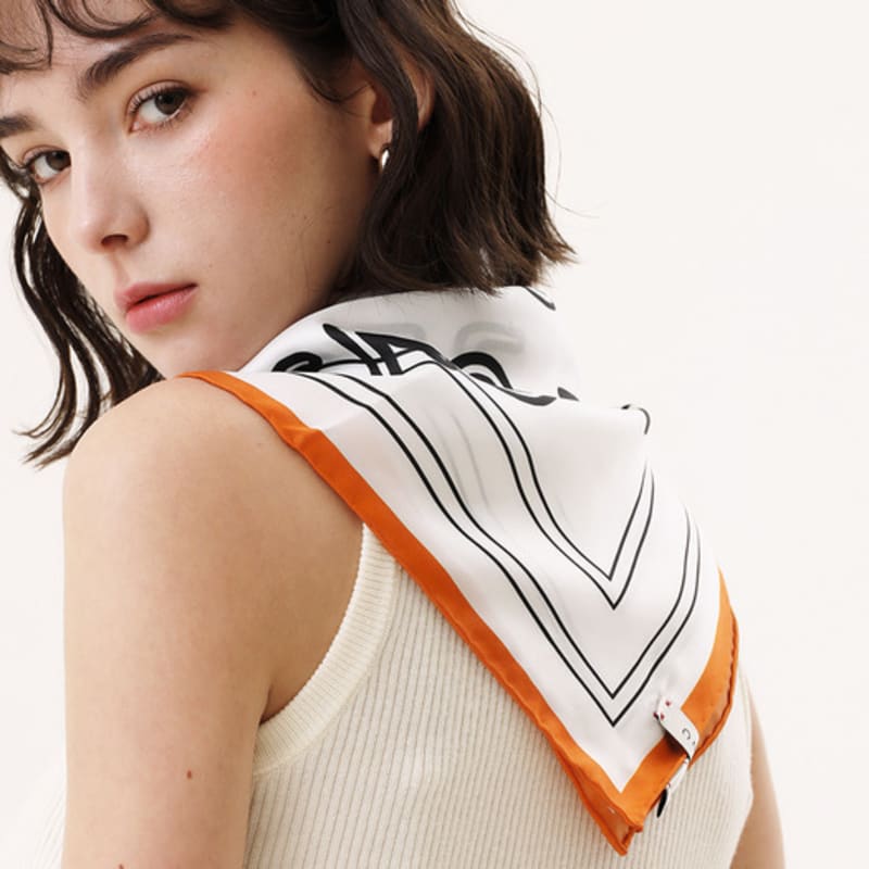 ONSZ Logo Concentric Circle Silk Scarf