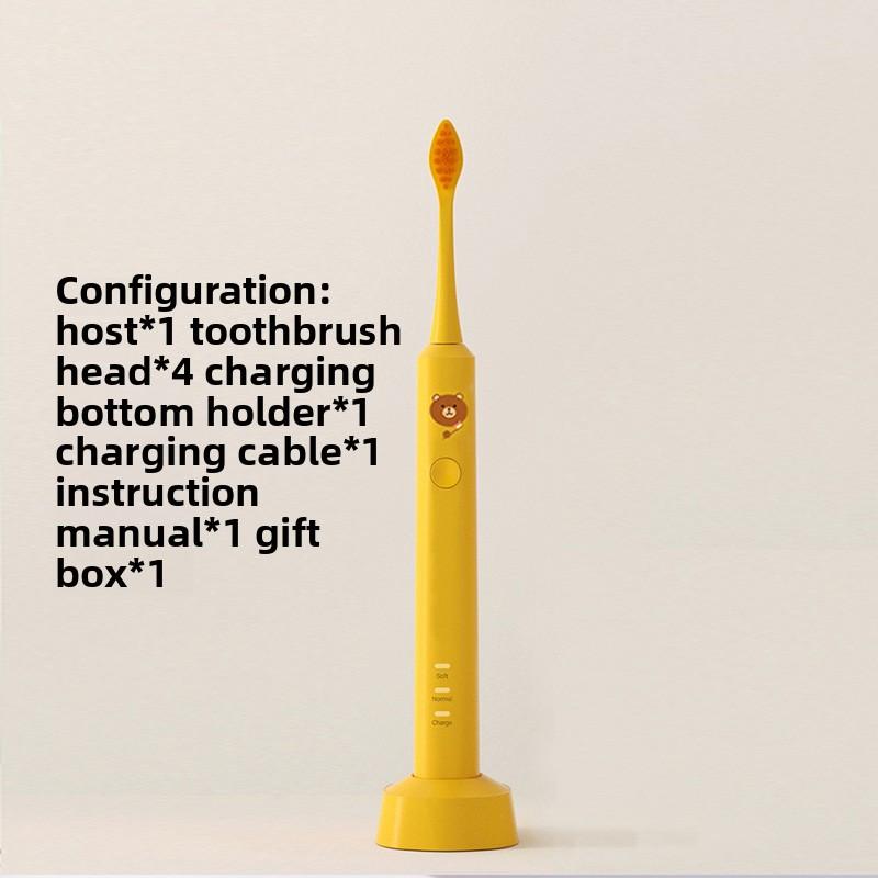 Children's Electric Toothbrush for Teenagers 6-12-15 Years Old Wireless Charging Soft Hair Waterproof Sonic Children's Toothbrush