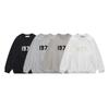 European and American Trendy Brands, Double Line ESSE Season 8 1977 Digital Flocking Print Sweater, Men and Women Couples Bottoming Shirt