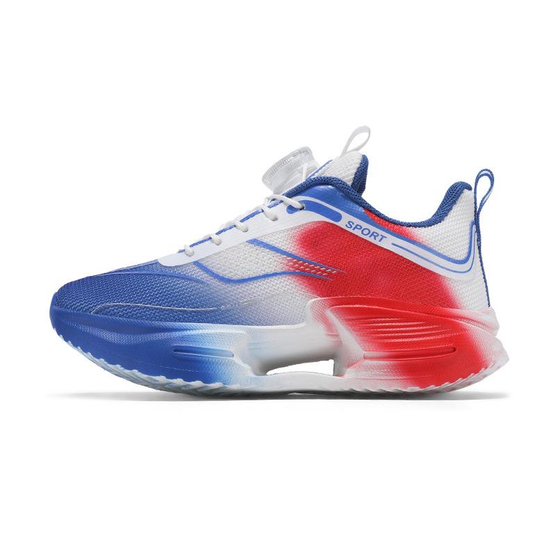 

Summer youth breathable mesh rotating button sneakers comfortable soft-soled men s shoes lightweight non-slip children s running shoes 40