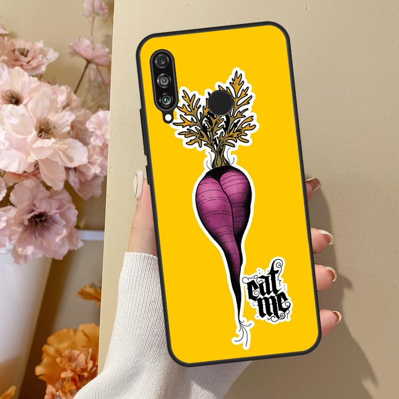 Sexy Pilze Karotte Früchte Hülle Für Huawei P30 Lite P40 P20 P50 Pro Nova 5T P Smart 2019 Hülle Für Honor 50 10i 8X