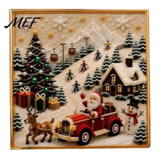 Faux Pearl Painting Kit for Adults Halloween Kit, Cute Ghost 3D Art DIY Sparkling Mosaic Picture Adults, Christmas Craft Home Festive Decor