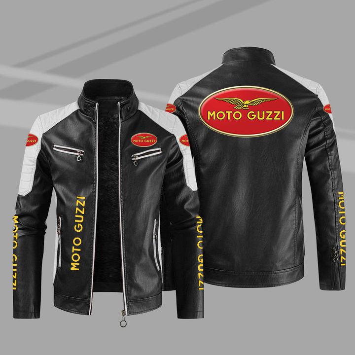 [Light and thin] Guzi leather jacket motorcycle windproof pu leather jacket men's jacket zipper top