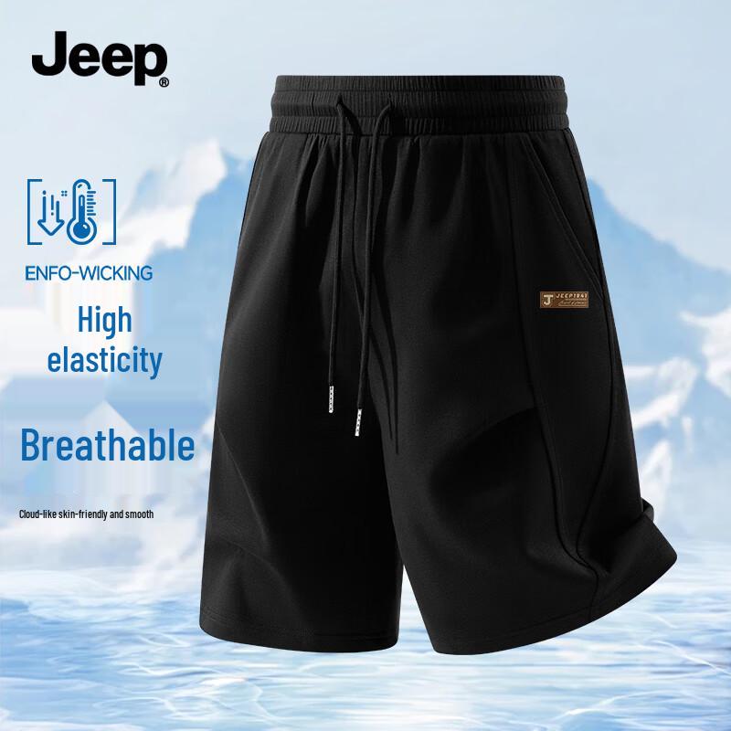 JEEP Men s Moisture-Wicking Casual Shorts M