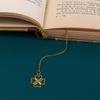 Clip Chinese Style Book Holder Page Clip Metal Bookmark Hollow Book Mark Bookmark Leaf Bookmark