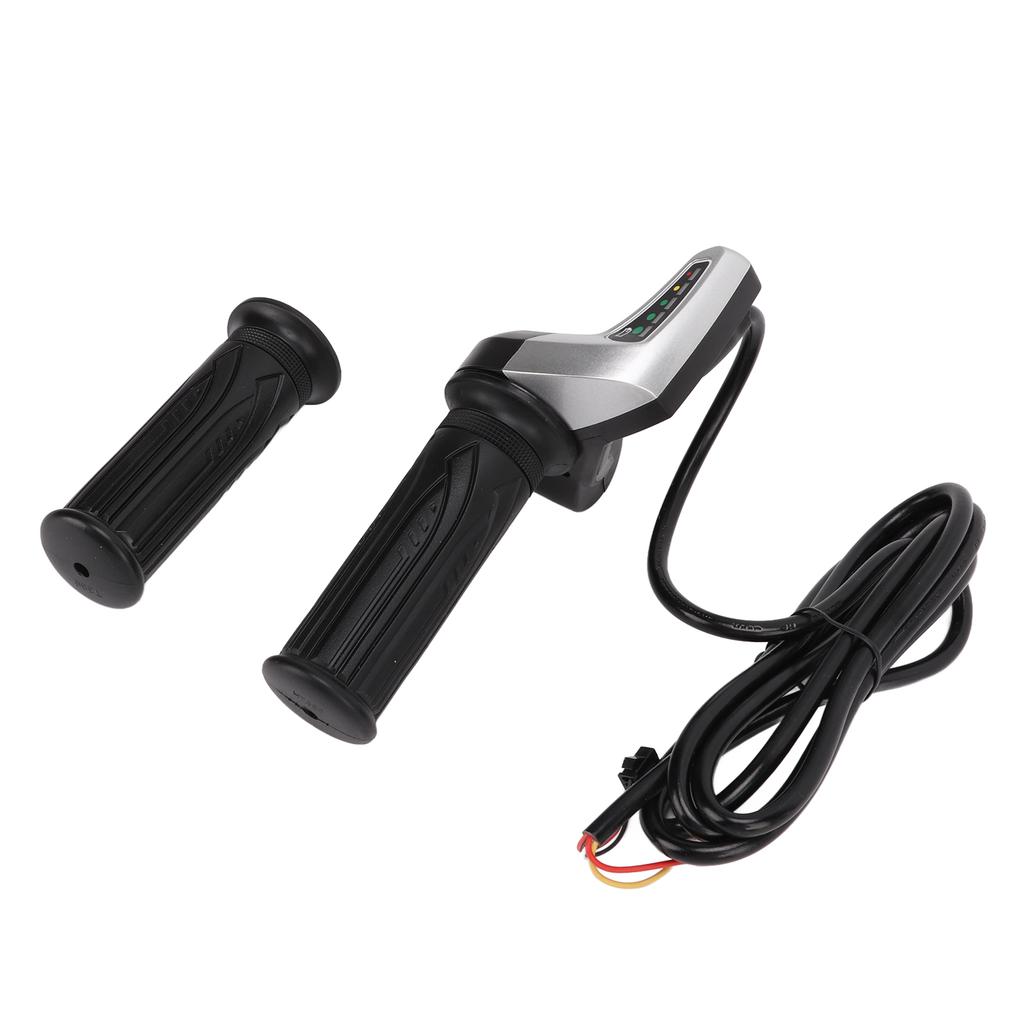 1 Pair Electric Bike Throttle Grip Universal Electric Scooter Wire Twist Throttle Grip with LED