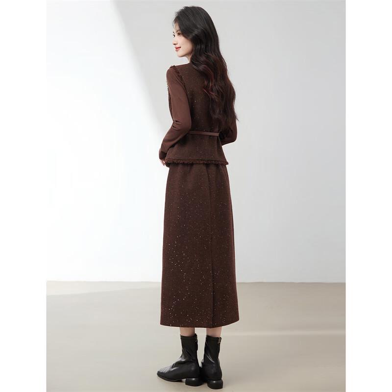 Women's Wool Blend Tweed Style 3-Piece Set