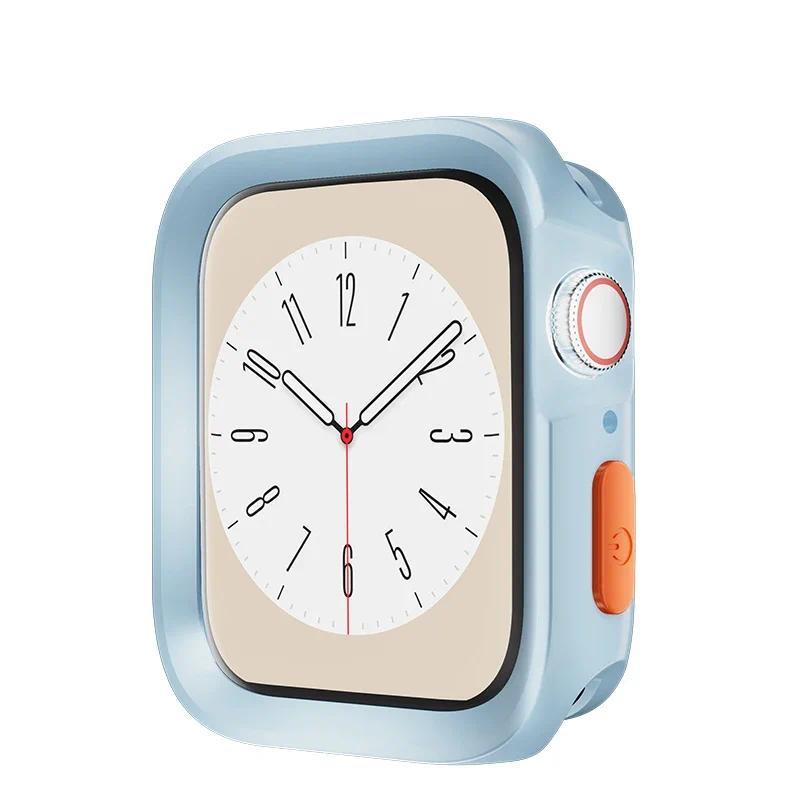 Capa para Caixa de Apple Watch 49mm 44mm 40mm 45mm 41mm Protetor Anti-Queda Capa Macia de TPU Acessórios iWatch Ultra 2 SE 9 8 7 6 5 4