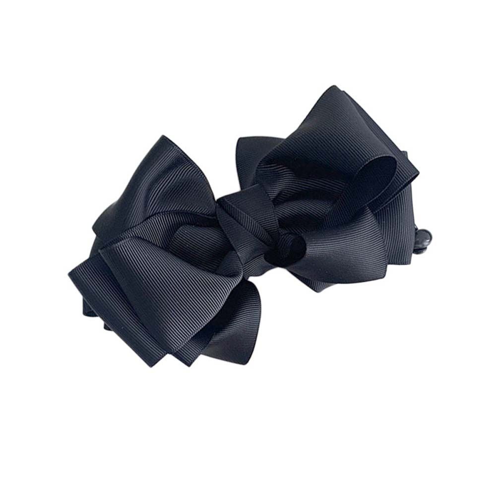 Bow Temperament Ponytail Holder Headwear Banana Clip Korean Style Vertical Clip Women Hair Clip