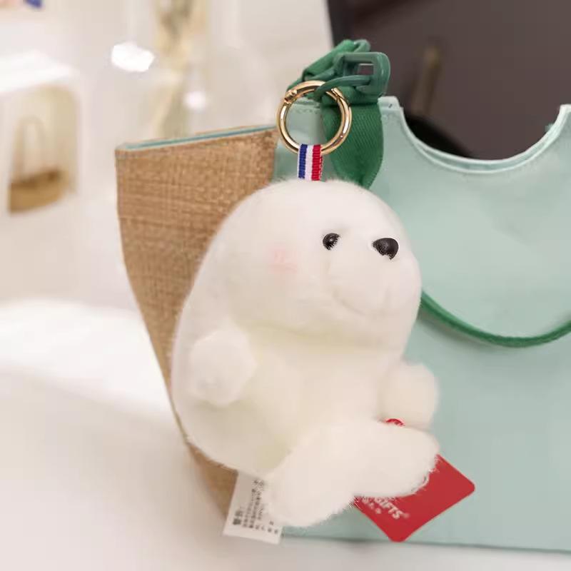 Cute Panda Plushie Backpack Pendant & Small Rabbit Hamster Toy