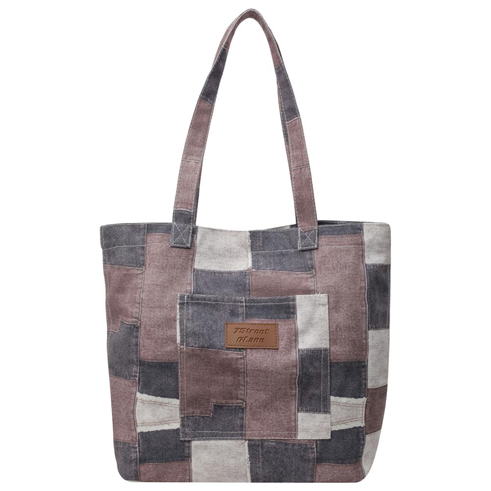Damen Jeans Schultertasche Lässige Hobo-Taschen mit Innentasche Große Geldbörse für Arbeit Einkaufen Reisen Bolso de mujer