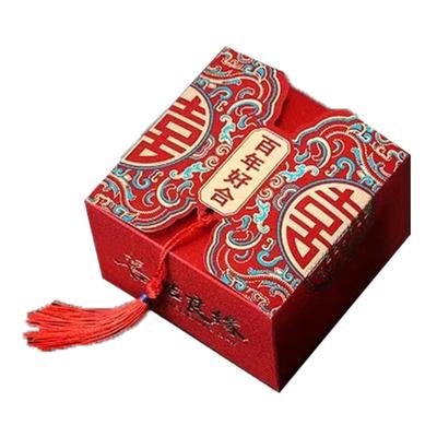 Chinese Style Candy Box Spacious Space Handheld Design Rugged Versatile Chinese Xi Candy Box for Wedding Celebration