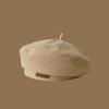 Autumn Beret Hat for Women Vintage Brown Artist Painter Caps Lady Girls Warm Solid Color Octagonal Hats
