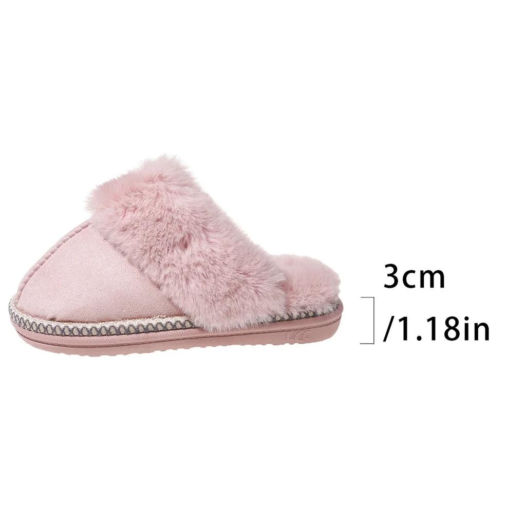 Winter 2024 Women Slippers New Comfortable and Warm Women's Fur Slippers Casual and Fashion Indoor Cotton Slides Zapatos Mujer