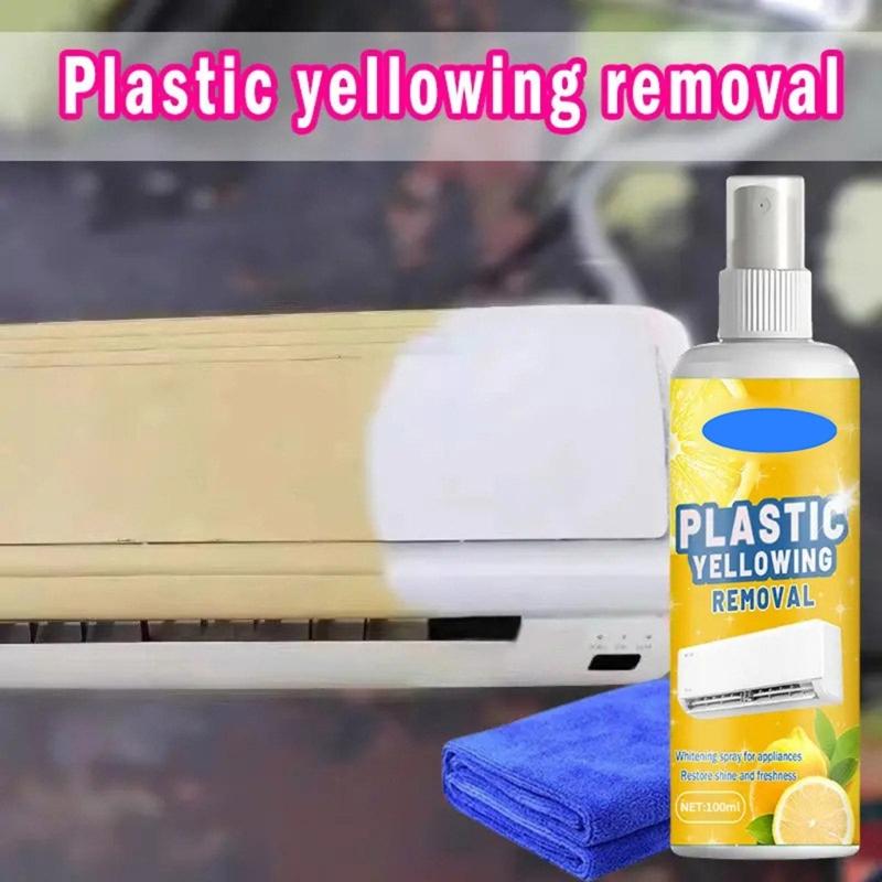 Stain Remover Plastic Gloss Restoration Agent for Air Conditioning Shell Appliances Plastic Yellowing Removal Sprayer