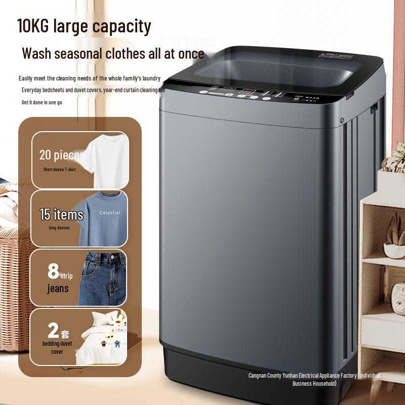 20 Fully Automatic Washing Machine, 12/15 kg Capacity, Ideal for Large Homes, Dorms, and Rental Housing with Wash and Dry Capability.