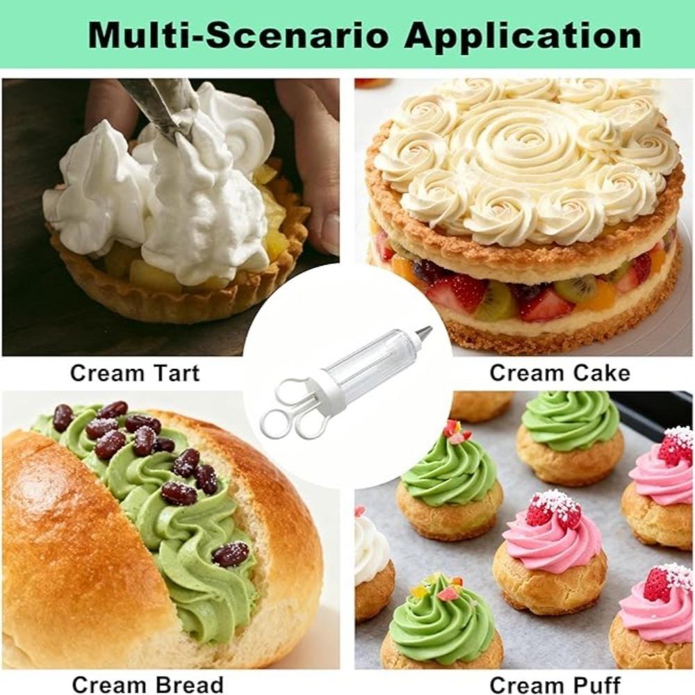 1-pack PP Piping Bag, 9-piece Set; Piping Tips for Frosting and Cookies; Baking Tools; Piping Tip Set