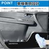 Hearsheng Nissan New SERENA NC28 C28 FC28 FNC28 GC28 GFC28 C28 series (from November 2022) Exclusive leather material door kick guard Inner door prote