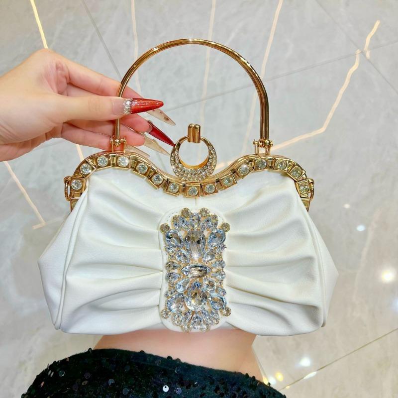Evening Party Handbag, Fashionable Lady's Evening Dress Bag, Wedding Bag, Small Square Bag, Exquisite Banquet Bag