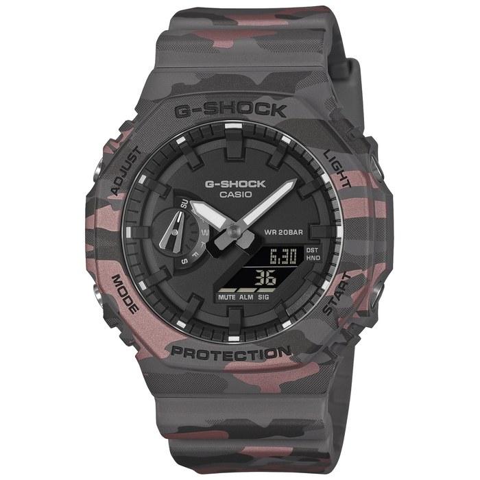 [Casio] Мужские часы G-Shock GA-2100CM-8AJF (Серый камуфляж)