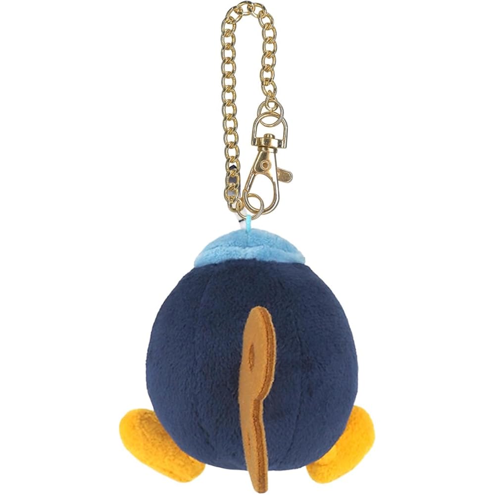 Sanei Boeki Super Mario All Star Collection Bomb-omb Plush Toy 8.5x10x9.5cm Soft Stuffed Mascot