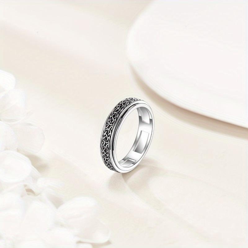 Celtic Ring for Men and Women, Silver Celtic Vintage Rotating Ring, Viking Thumb Ring, Jewelry Ring
