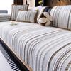 Autumn Living Room Non-slip Striped Sofa Cushion Couch Sofa Covers Mat Chenille Slipcover Funda Sofa Mat