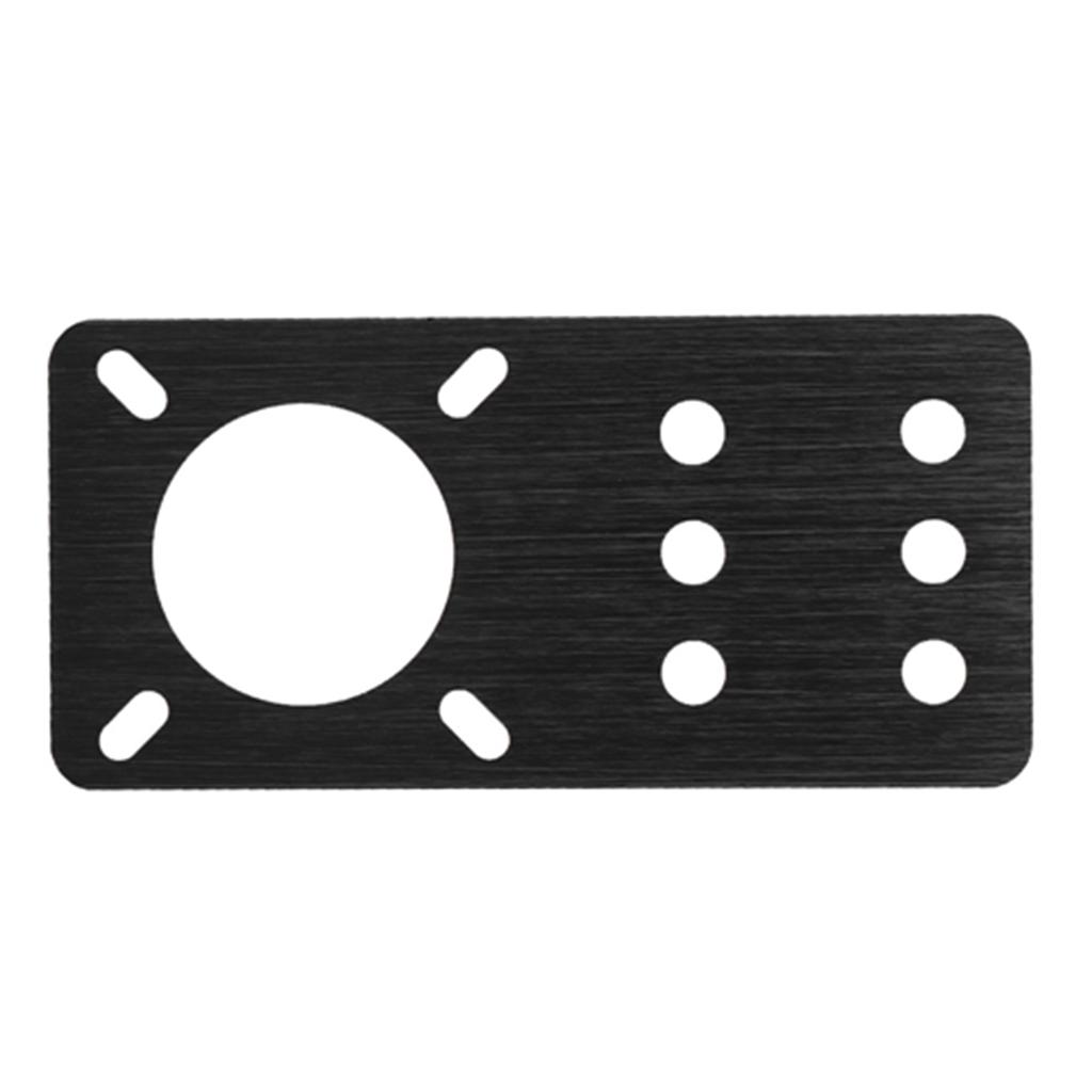 NEMA 17 Anodized Aluminum Stepper Motor Mounting Plate 3D Printer Accessories(Black)