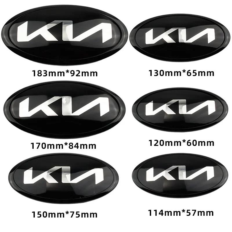 for KIA KN Sportage K2 K3 K5 Sorento RIO Senda Forte Seltos Optima Niro Soul Ceed Car Front Hood Emblem Tail Trunk Badge Sticker
