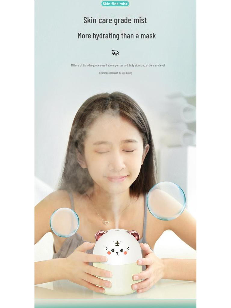 Portable Cute Pet USB Humidifier: Small, Silent Aromatherapy Atomizer for Home, Desk, or Car