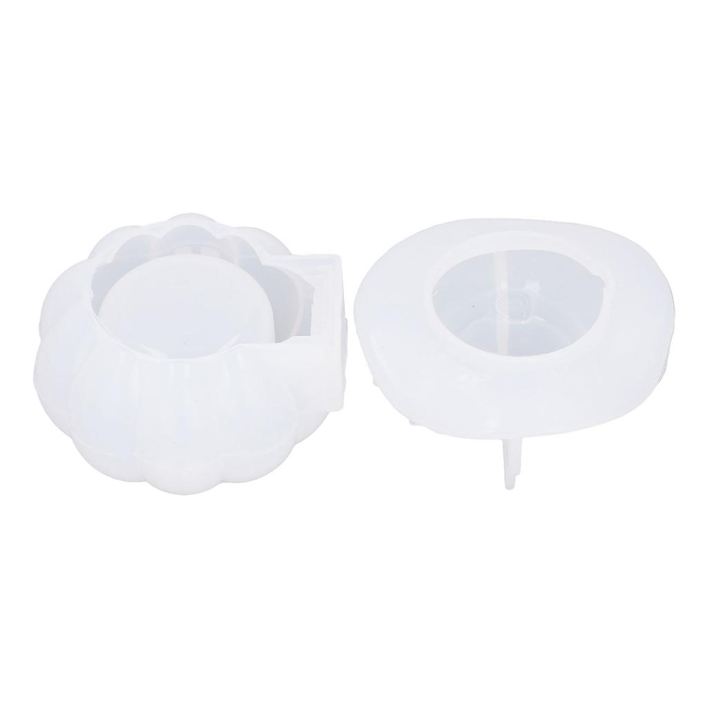 Hallowee Pumpkin Jars Silicone Molds Reusable Easy Demoulding DIY Pumpkin Molds with Lid Mold for