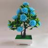 Artificial Fake Potted Flower Plant Bonsai Outdoor Indoor Garden Home Birthday Party Decorations Wedding Engagement Anniversary