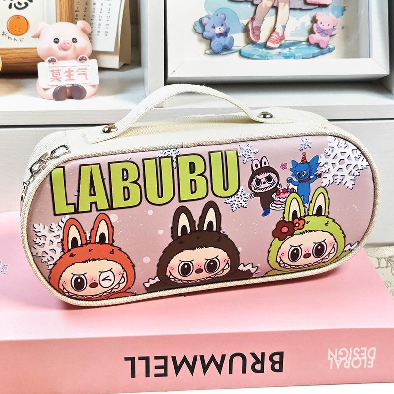 Pencil Case Pencil Case Girl Large Capacity Pencil Case Portable with Password Lock Stationery Box Gift